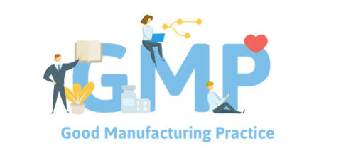Graphic displaying GMP and Good Manufacturing Practice